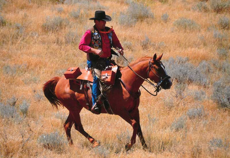 Bennington rides the Pony Express trail
