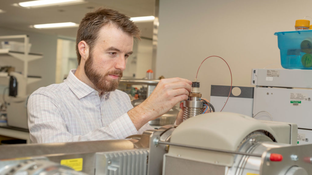 Missouri S&T graduate Casey Burton is developing new methods to detect traumatic brain injury