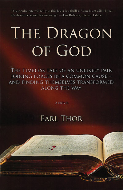 Cover artwork for the book "The dragon of God"